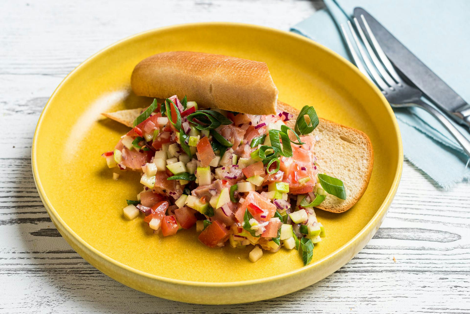 Forelli ceviche röstitud baguettega: Hero Image - Pos 1